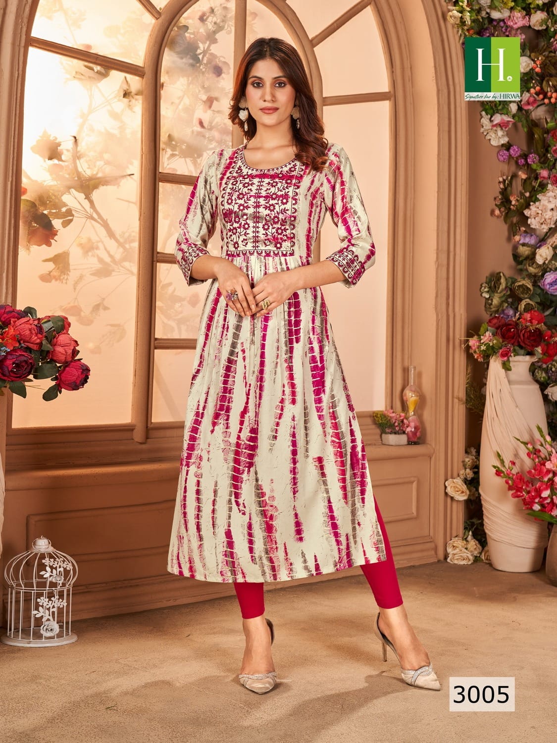 Shibori Vol 3 By Hirwa Nyra Cut Printed Kurtis Catalog
